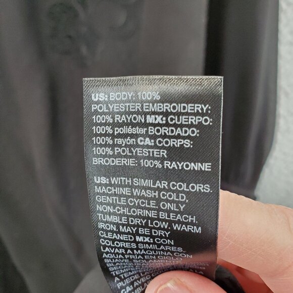 White House Black Market Appliqué Tunic Black - Picture 9 of 11